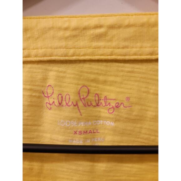 Lilly Pulitzer Yellow Ruffle Tank - Picture 3 of 6